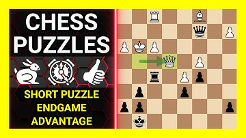 Chess Puzzles to Practice. Themes: Short puzzle, Endgame, Advantage. Learn Chess