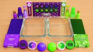 Purple vs Green - Mixing Makeup Eyeshadow Into Slime ASMR by Lena Slime 51,198 views 1 month ago 28 minutes