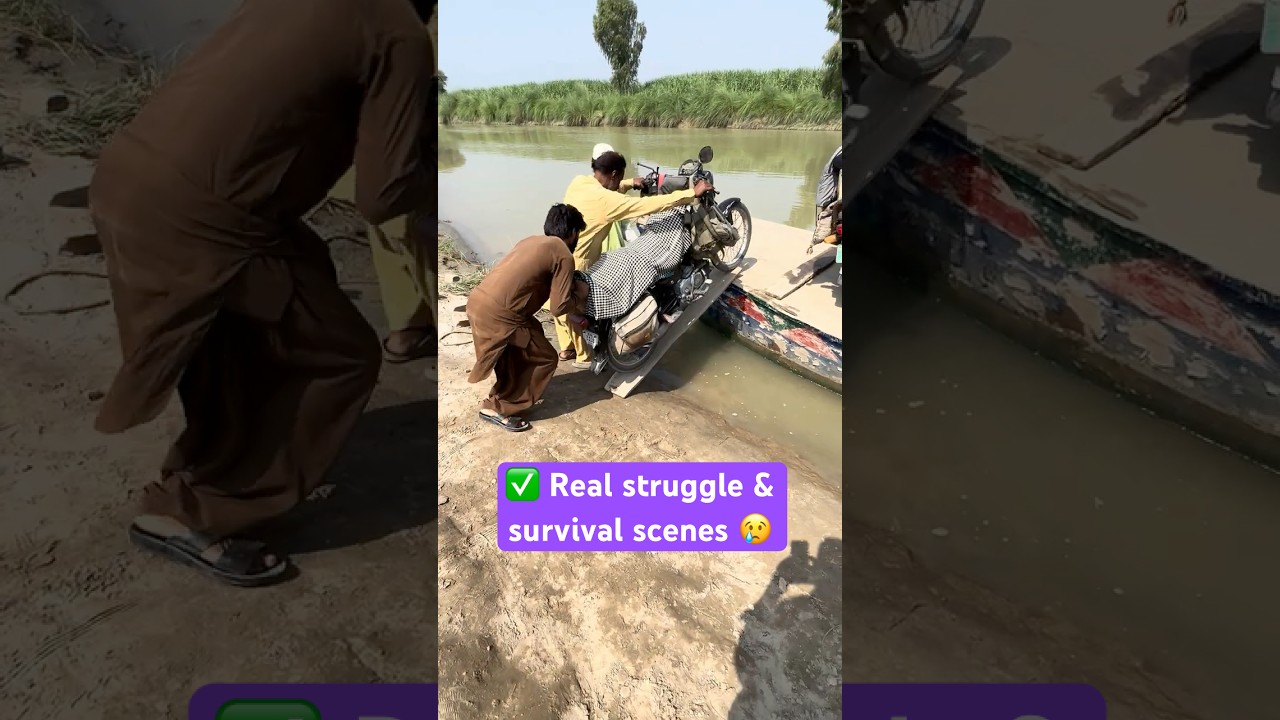 🔥 Flood Victims Moving to Safe Place 🙏 | Motorcycle Loading | Boat Journey