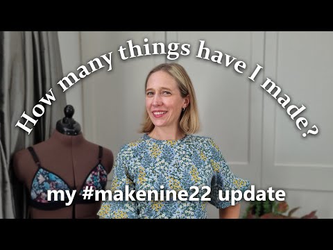 How many of my #makenine garments have I sewn so far?