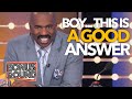 A GOOD ANSWER - A GREAT ANSWER LOL! Steve Harvey Family Feud USA