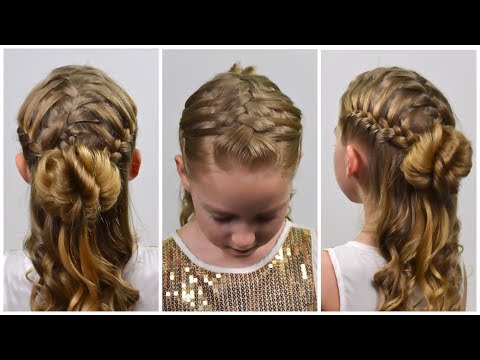 prom-2019!-double-french-braid-waterfall-&-hair-bun-|-half-up-half-down-hairstyle-for-girls