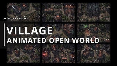 VILLAGE Animated Open World || battle maps preview