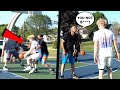 Old Head Grabbed Me & Kept Talking S***! 5v5 Basketball At The Park!