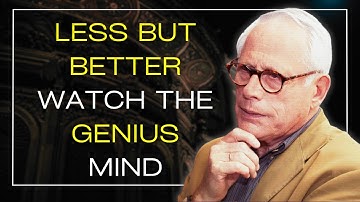 Dieter Rams The Genius Who Taught the World ‘Less, But Better’ | Minimalist Design & Life Lessons