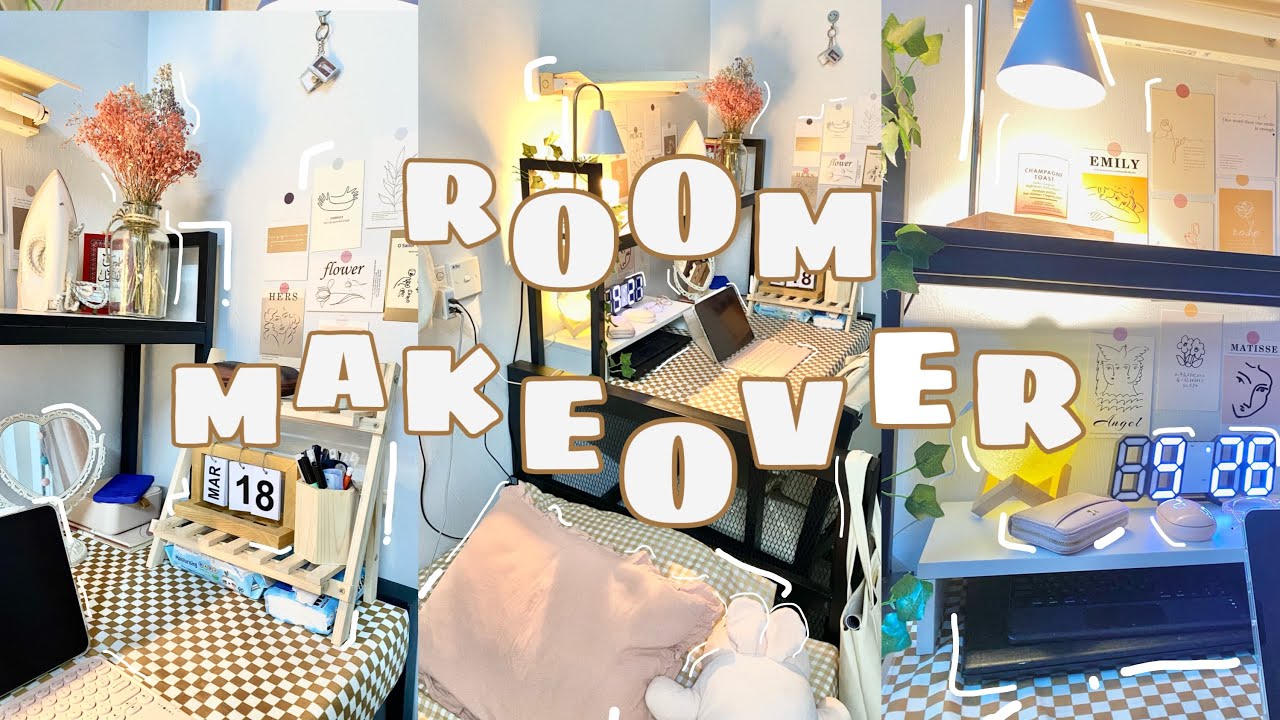 ROOM MAKEOVER ꕤ (っ◔◡◔)っ 🎀🤍| KOLEJ 9 , UTM KAMPUS SKUDAI