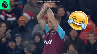 Marko Arnautovic brilliant response to Stoke fans booing 😂