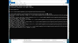 chapter #1. How to install python libraries / modules  like pandas, numpy, matplotlib