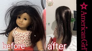 American Girl Doll Hair Hack / Fixing the Hair