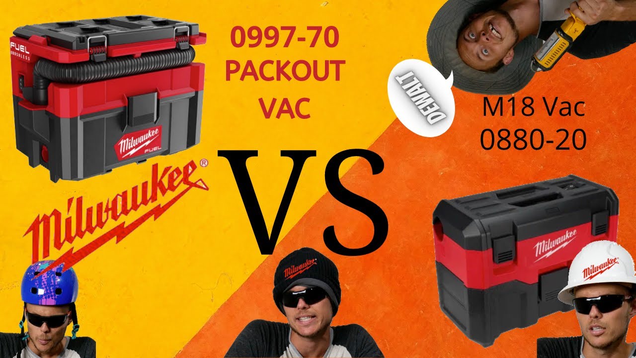 M18 PACKOUT VAC VS. Old M18 Vacuum