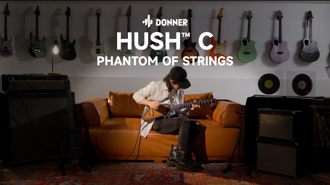 Donner HUSH-C エレガットギター イヤホン出力 サイレントクラシック 