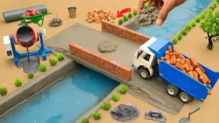 Diy Mini Tractor Bridge Construction & Home Pipe | Metal Railing Science Project @AdgeCreator