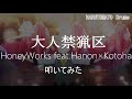 【ドラム】叩いてみた 大人禁猟区 HoneyWorks feat.Hanon×Kotoha