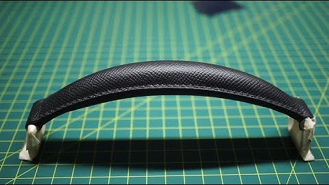 Making a briefcase leather handle