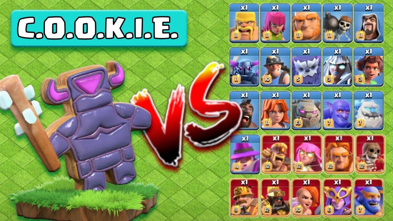 COOKIE Pekka vs All Troops | Clash of Clans