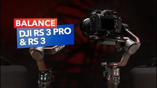 How to Balance DJI RS 3 &amp; RS 3 Pro Gimbal in 3 minutes