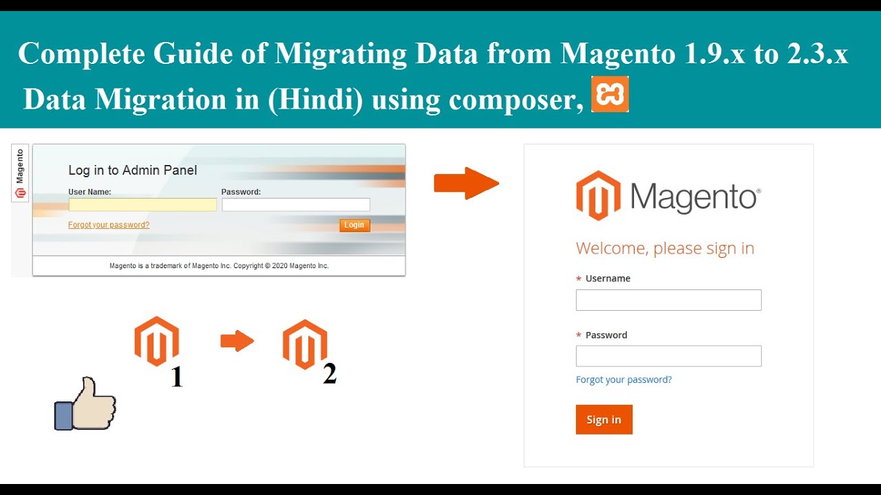Data Migration from Magento 1.9.x to 2.3.x | Xampp | Complete Guide ...