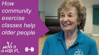 How community exercise classes  help older people