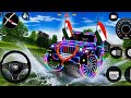 Modified Mahindra Thar stunt 😈 Indian Black Thar Game | Gadi Wala Video Game #2026