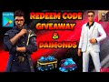 Free Fire Live | Team Code & Redeem Code Giveaway | daimonds & dj alok giveaway live