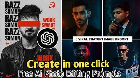 Unlimited Chatgpt Ai Photo EditingPrompts |100% Real Face Chatgpt Cinematic Ai PhotoEditing Free