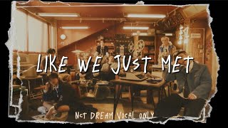 NCT DREAM Acapella - LIKE WE JUST MET (vocals only) FMV