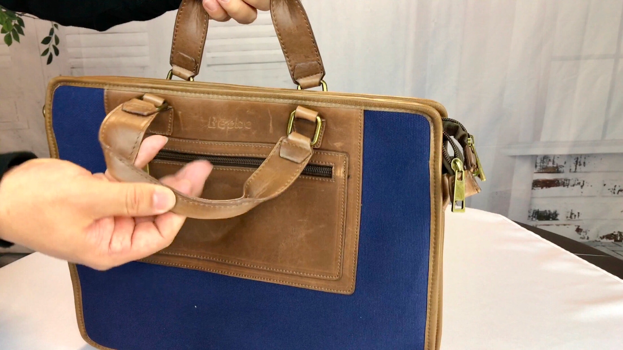 Becko Canvas Laptop Briefcase Messenger Bag Review YouTube