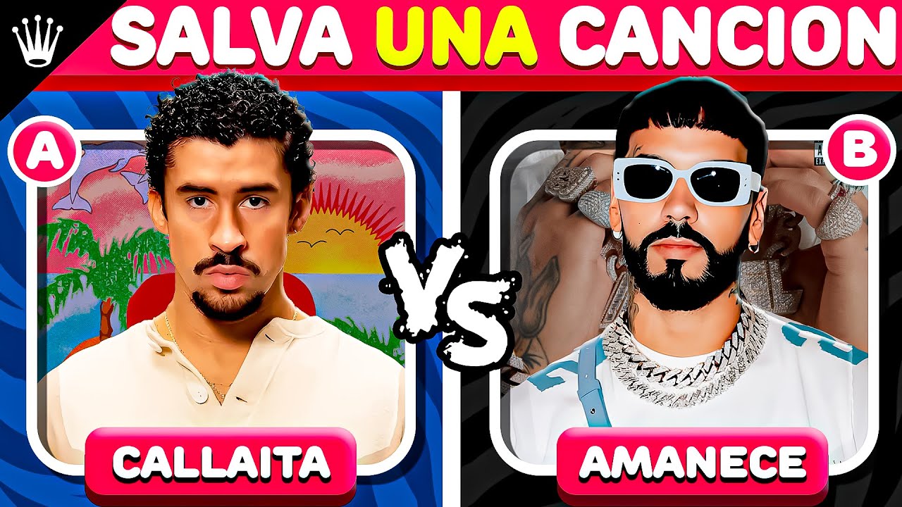 Bad Bunny Vs Anuel aa | Salva una canción 🐰🥊👹 Nivel Dificil | BRAHYMUSIC