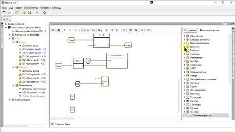 FLProg  6. Счет циклов процессора и вывод в UART