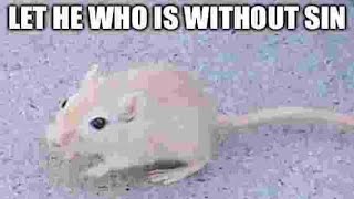 he who is without sin
