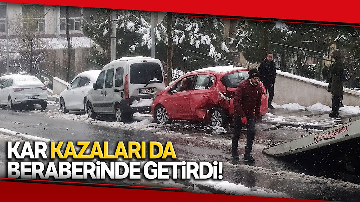 İstanbul’da Kar Kazası: Yokuş Aşağıya Kayan Cip 11 Araca Çarptı