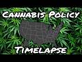 The Evolution of US Cannabis Policy (A Timelapse)