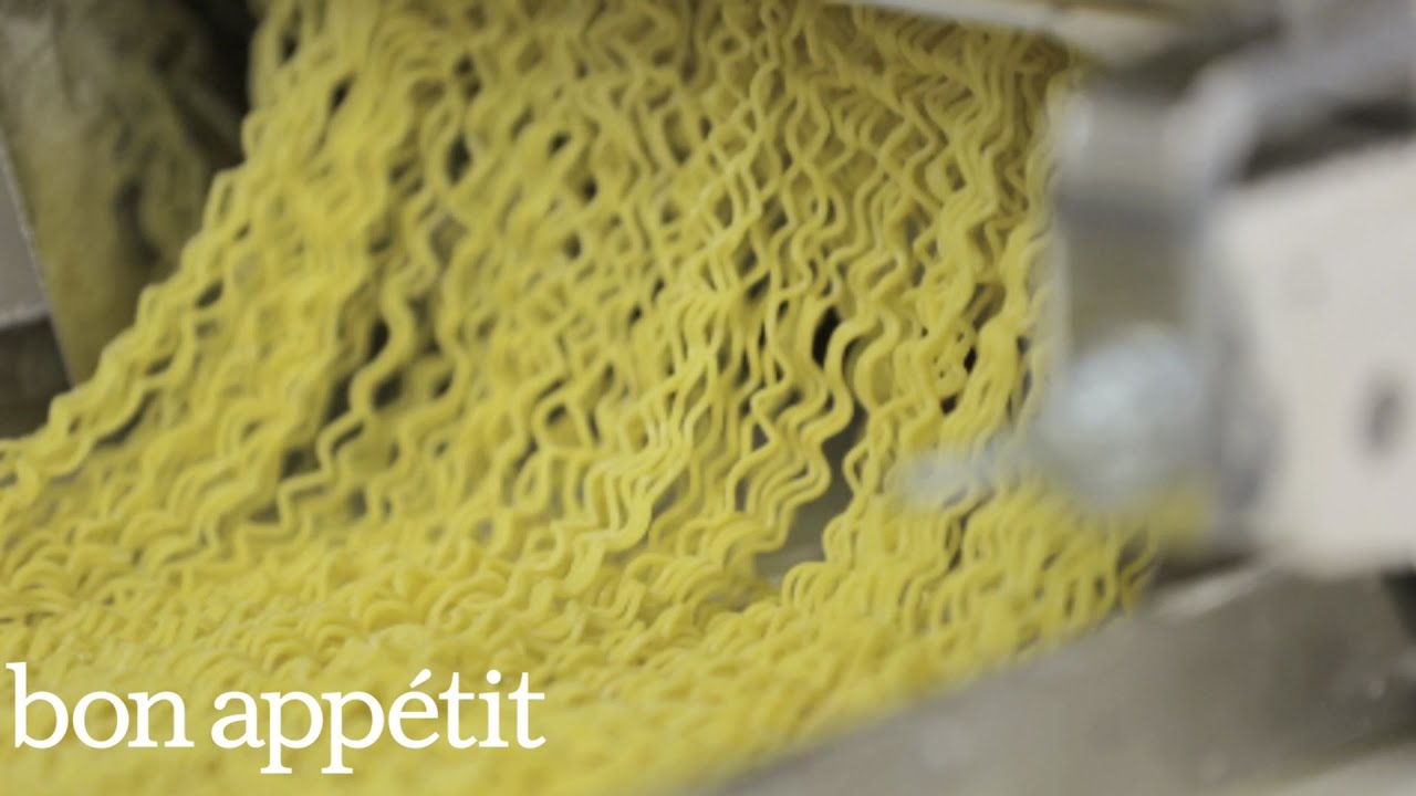 How Ramen Noodles Are Made: Inside a Ramen Factory   Bon Apptit