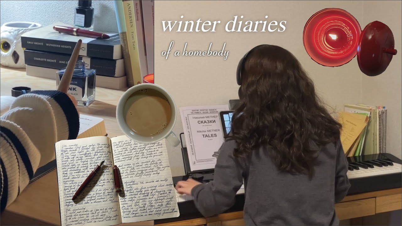 cozy winter days as a homebody ⛄️| journaling, reading, and music 