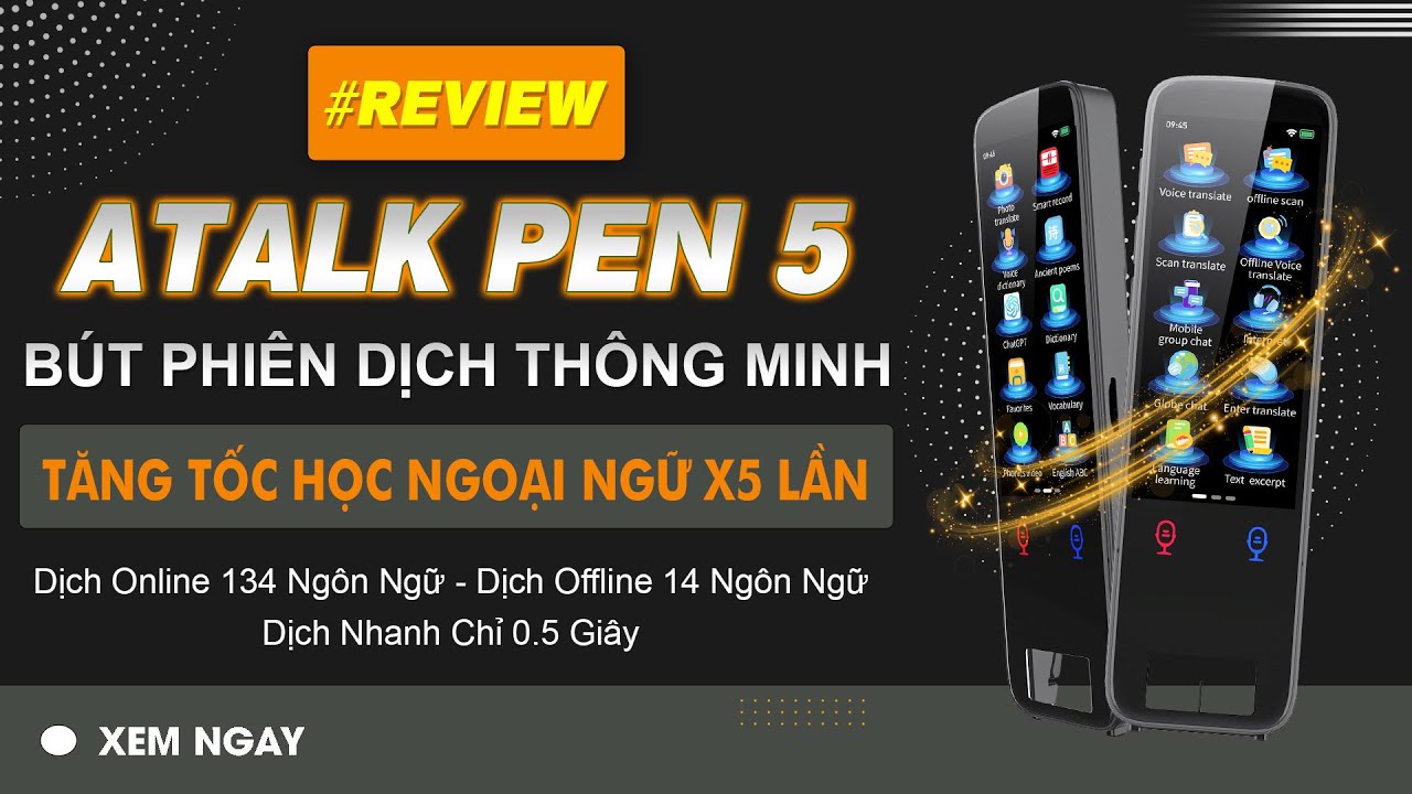 Review Bút Phiên Dịch ATalk Pen 5 | Tăng Tốc Học Ngoại Ngữ Gấp 5 Lần