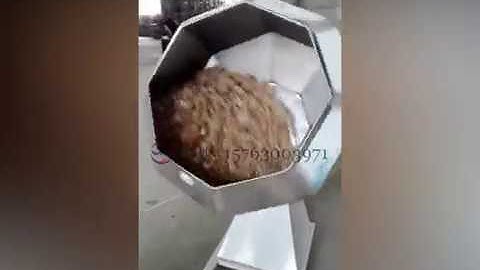 Automatic octagonal snack seasoning machine/ potato chips flavoring machine