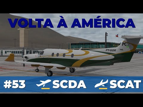 Volta à América com PC-12: Trajeto entre SCDA e SCAT no Chile