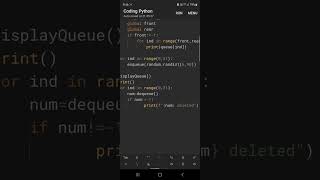 Queue in Python for Class 12 CBSE | Enqueue, Dequeue, Display | With Boundary Conditions