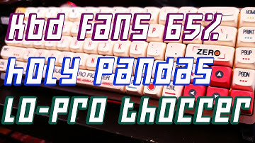 Lubed Holy Panda Switches on 65% Custom Mechanical Keyboard #KBDFans