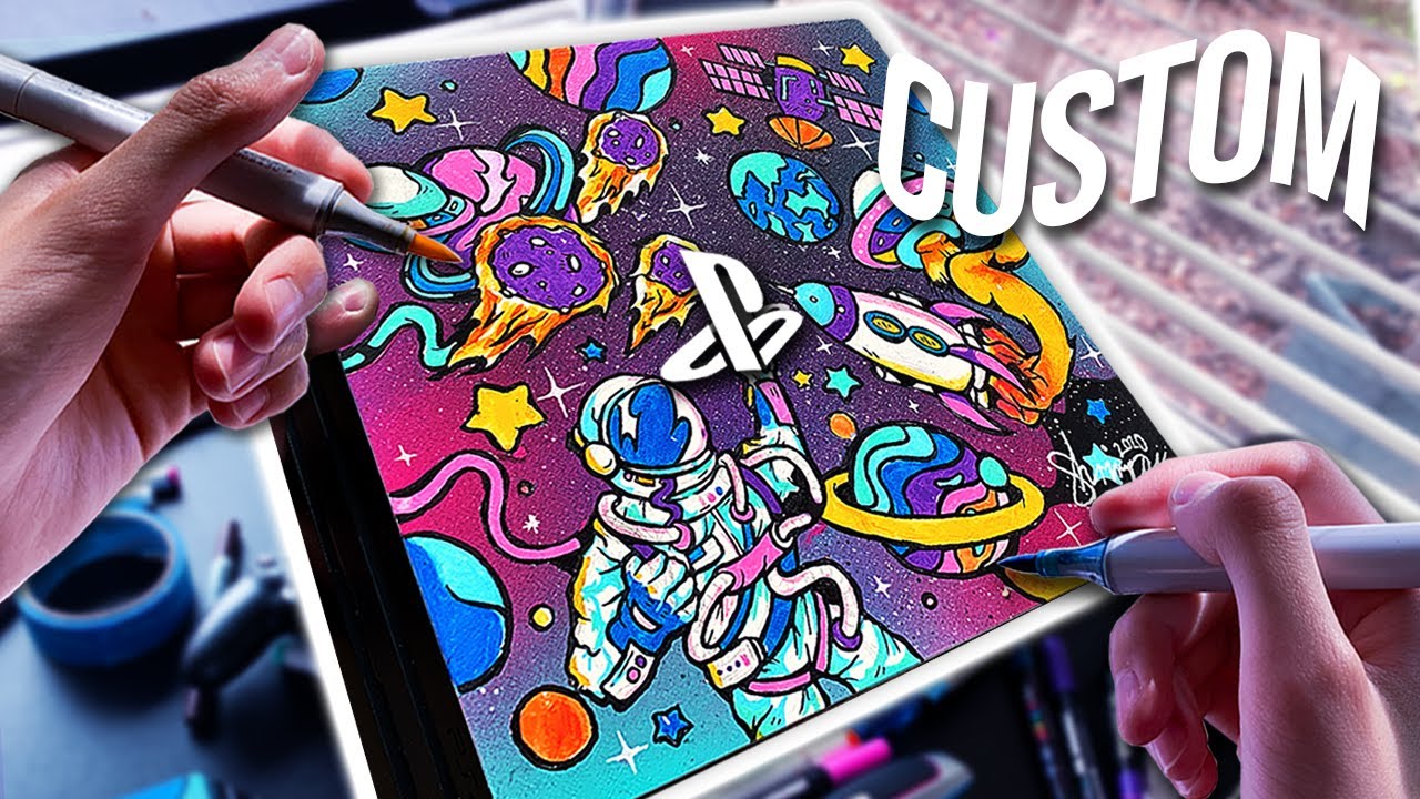 EPIC CUSTOM SPACE PS4 !! ðŸš€ðŸŽ¨ (Satisfying) - YouTube