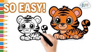 draw your own tiger step step instructions