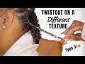 TWISTOUT ON A DIFFERENT NATURAL HAIR TEXTURE...Cant believe I did this!! TYPE 3 Ladies STAND UP!