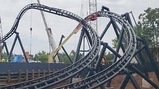 LIVE Jurassic Roller coaster Construction Update 6.9.20