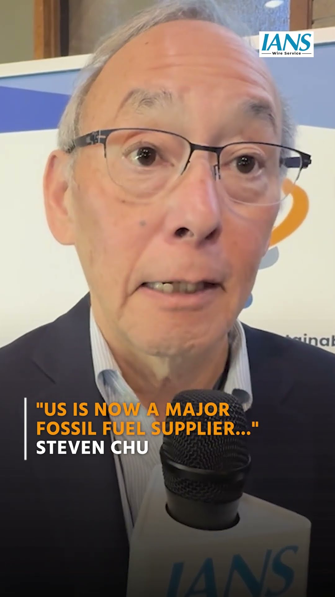 "US is now a major fossil fuel supplier, but global energy stability still..." Steven Chu
