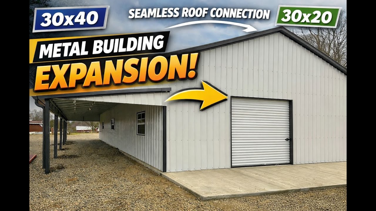 Expanding an Existing Metal Building | Smart Addition + Lean-To Design