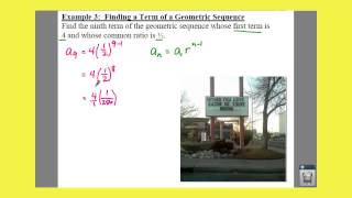 PC: 8.3 Notes: Example 3 - Finding a Term of a Geometric Sequence