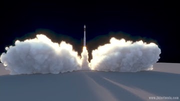 Rocket Launch Vray Render