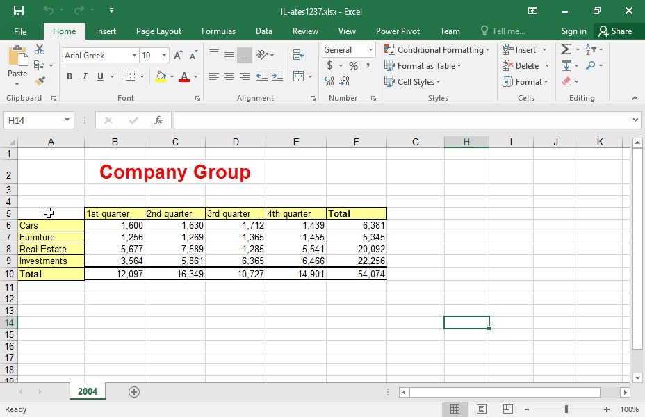 Line With Markers Chart Excel