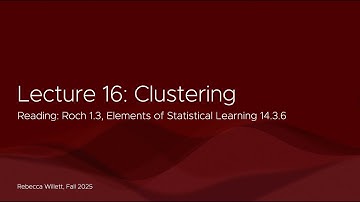 Lecture 16 Fall 2025: k-means Clustering