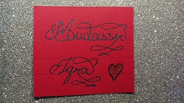 Mudassir iqra Names english Calligraphy videos and learn Calligraphy